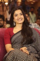 Rashmika Mandanna Black Saree Pics